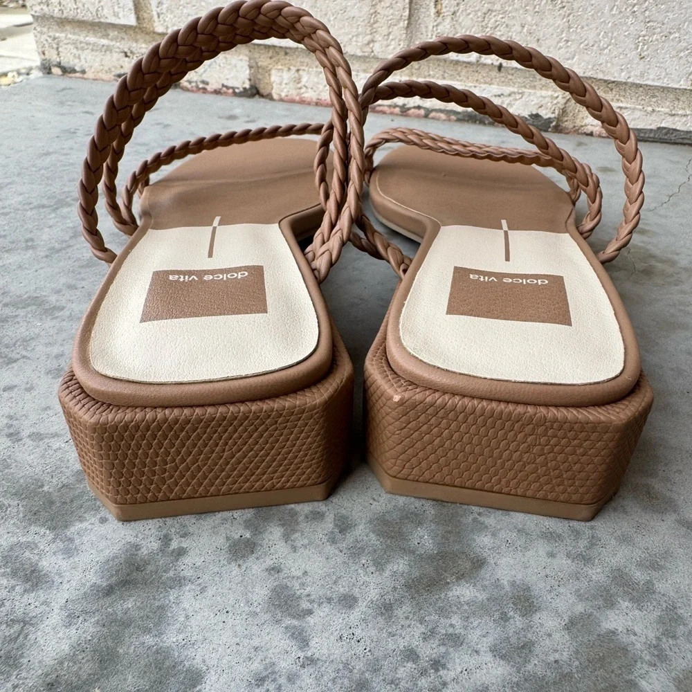 Dolce Vita Hydie Women's Heeled Sandal in Cafe Stella Tan Sz 8 new - Picture 6 of 10